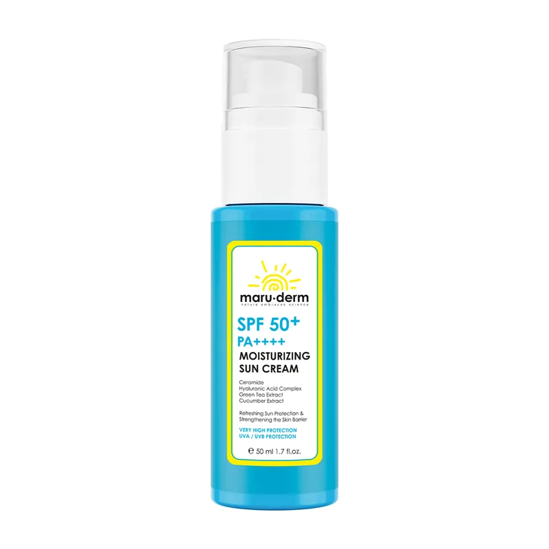 Maruderm SPF 50+ Nemlendirici Güneş Kremi PA++++ – Ectoin ve Hyalüronik Asit İçeren Yeni Nesil Kore Filtreli Sunscreen 50 ML